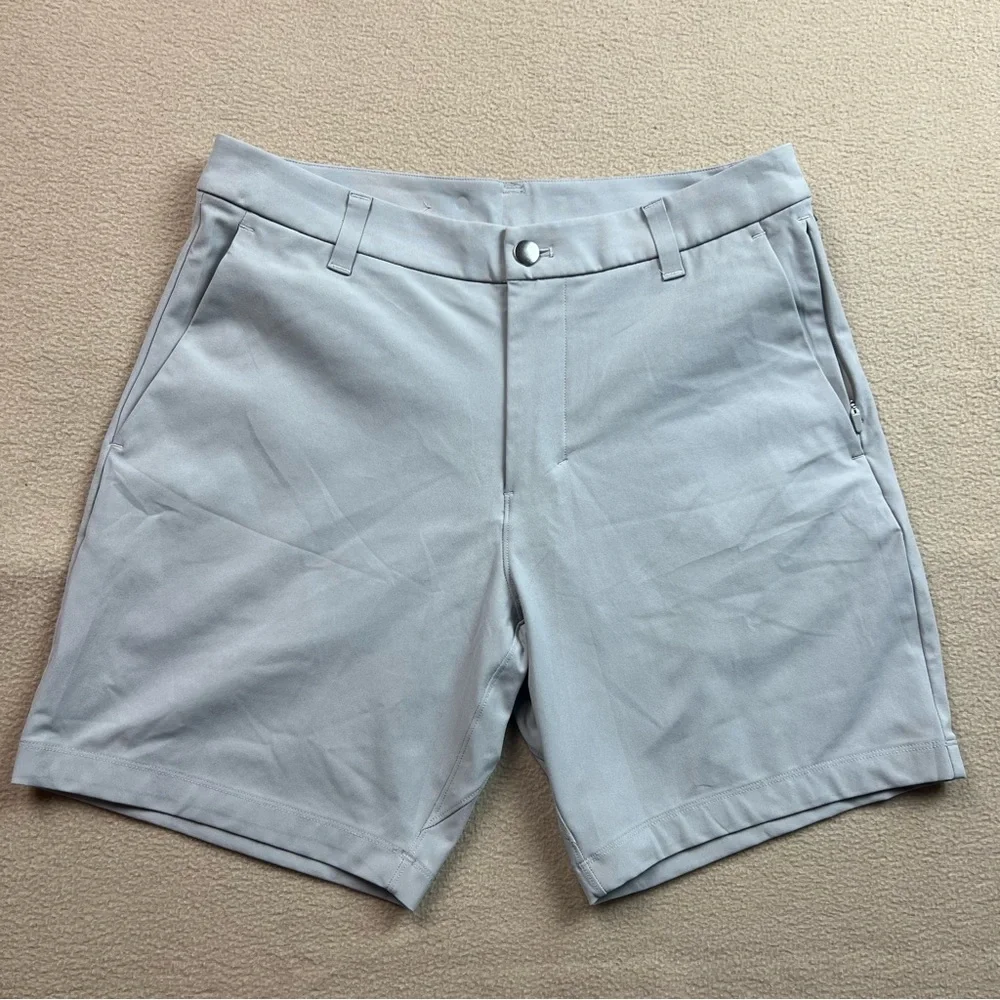 Lululemon Commission Classic Fit Shorts 7" Warpstreme Men's 30 Seal Gray EUC - Picture 1 of 8